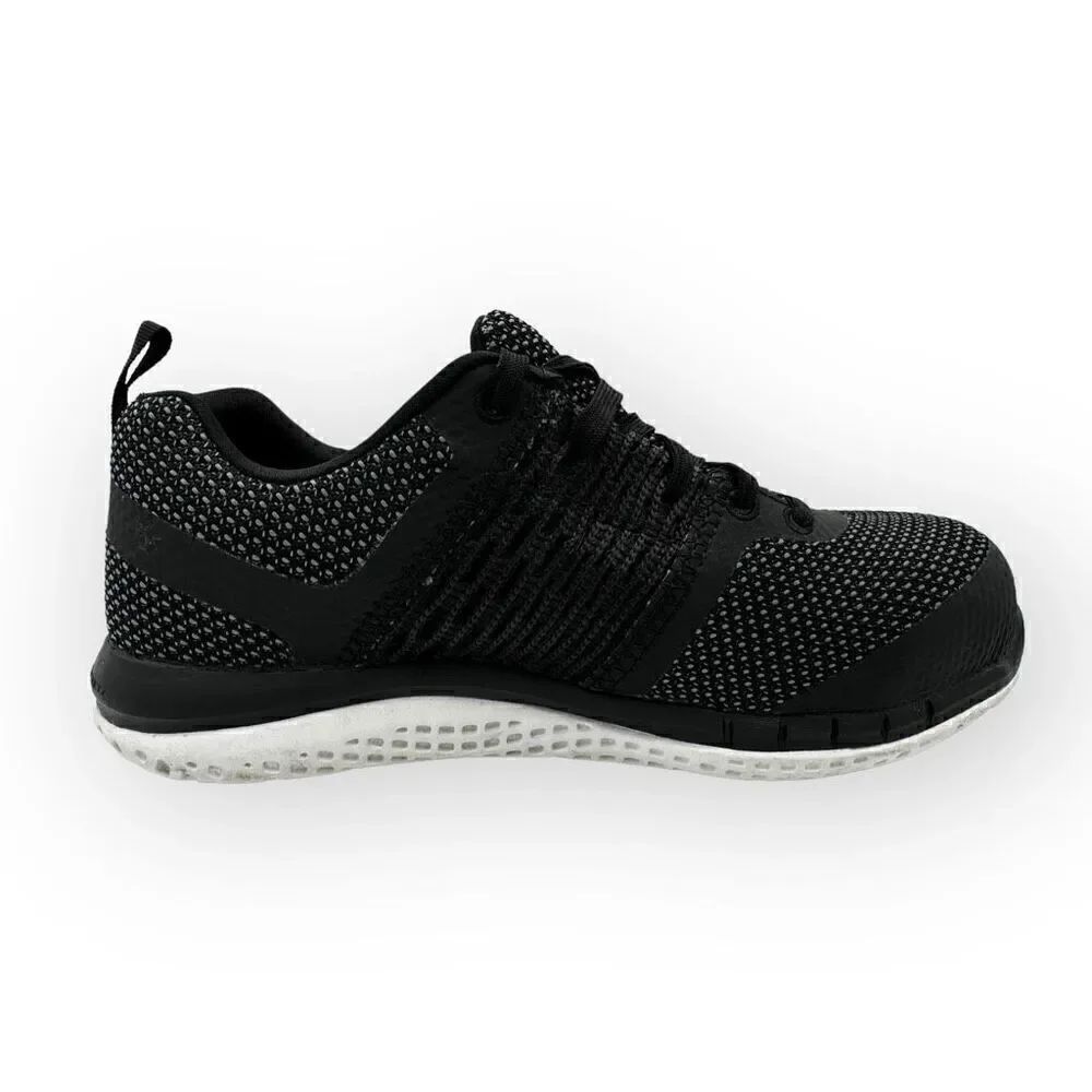 Reebok Print Work Utility shoes RB249 Composite Toe black/white womens size 8 EU